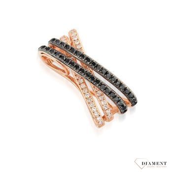 Złota zawieszka DIAMENT różowe złoto, białe i czarne diamenty to piękna zawieszka z różowego złota 0660027078 HSI zawieszka wykonana ze złota próby 585. Zawieszka z brylantami wielkość 42 34687PBDD2ZJJ.jpg